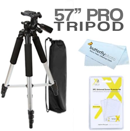 Amazon Com 57 Camera Camcorder Tripod W Carrying Case For Canon Vixia Hf R52 Hf R50 Hf R500 Hf R62 Hf R60 Hf R600 Hf G30 S21 S Gl1 Fs400 G10