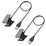 Fitbit Replacement Charge 2 Charger [2-Pack], Insten 1 Feet USB Charging Cable Cord Replacement Charger for Fitbit Charge 2, Black