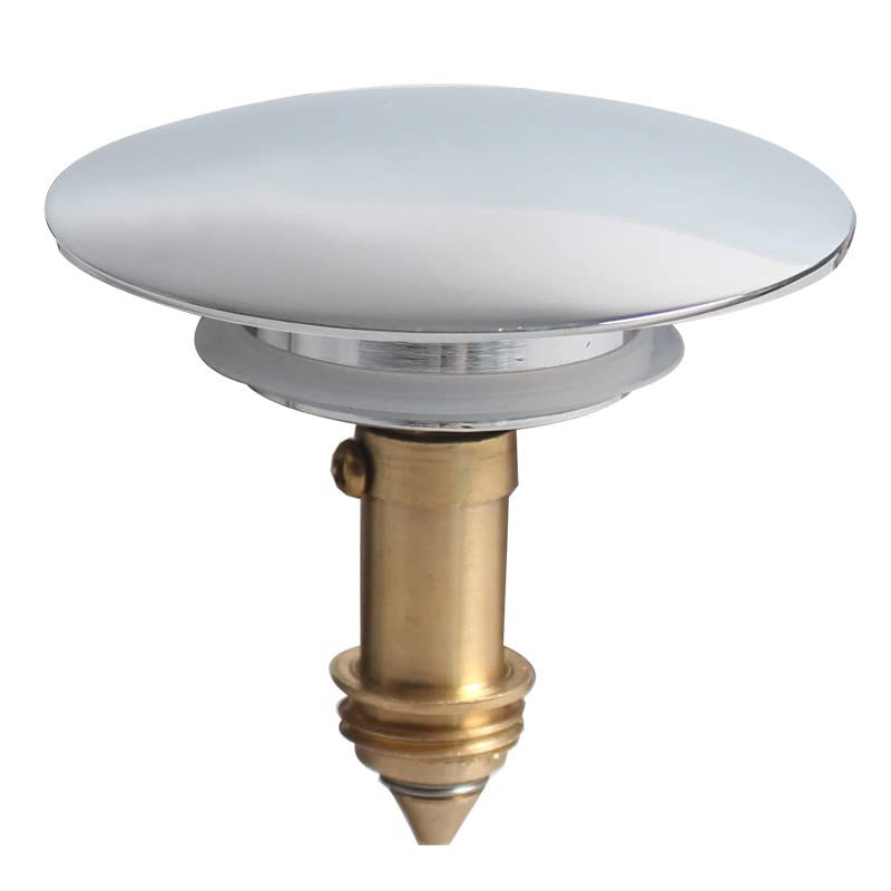 Talea QS641C001 Brass Pop-Up Drain Valve with Slotted Drain Fittings Chrome-Plated Brass 66 mm