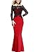 Viwenni Women Lace Maxi Cocktail Party Evening Fromal Gown Dress