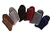 DYW Mens Fuzzy Slipper Socks Super Soft Cozy Fluffy Winter Warm Sleeping Socks (6 pairs Solid colors,Large)