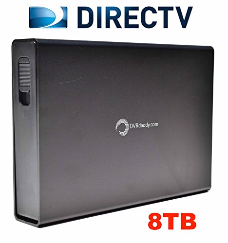 DVRdaddy 8TB External DVR Hard Drive Expander For DirecTV HR34, HR44, and HR54 Genie DVR. +8,000 Hours Recording Capacity!