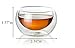 Luxtea Double-walled Borosilicate Teacup Glass Heat-resisting Tea Cup Hold 2 Oz, Set of 6