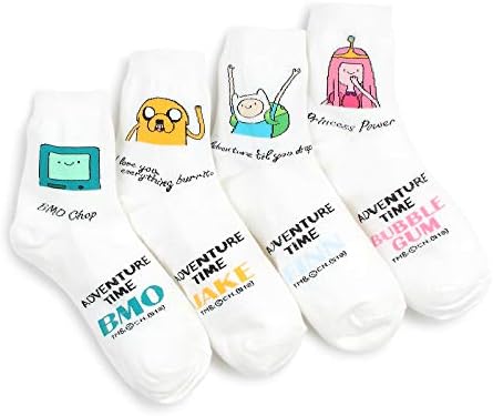 Funny Cartoon Characters Licensed Socks With INTYPE Pouch