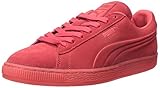 PUMA Men's Suede Emboss Iced Fashion Sneakers, High Risk Red, 11 D US