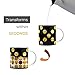 DYNAMO MUGS -Magical Emoji Revealing Coffee Mug -Reveal your Favorite Emojis by Pouring Hot Coffee/Tea in your Color Changing Heat Sensitive Magical Coffee Mug -Perfect Gift for any Occasion -11 Ounce