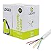 LOGICO Best 500ft 18/4 Unshielded CCA Security Alarm Control Wire Stranded PVC Jacket White