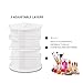 Makeup Organizer 360 Rotating Cosmetics Storage Box, Adjustable Multi-Function Cosmetic Storage Unit, Large Capacity, Fits Different Types of Cosmetics and Accessories(White)