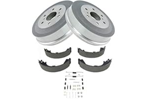 Marketplace Auto Parts Rear Brake Drum and Brake Shoe 4 Piece Kit - Compatible with 2009-2013 Chevy Silverado 1500