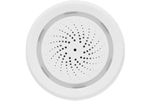 sinraoee WiFi Siren Alarm Sensor Alarm Siren Home System Life APP mpatible with Home Voice ntrol