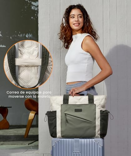 LOVEVOOK Women's Large Tote Bag Women's Laptop Work Tote Bag Shopper for College Travel Office Work School