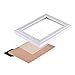 RPJC Solid Wood 3.5x5 Picture Frames and High Definition Glass for Table Top Display and Wall Mounting Photo Frame 2PK White