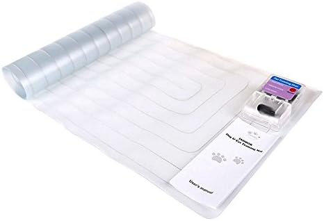 Pet Scat Mat, Dog Cat Training Blanket, Electronic Collapsible Waterproof Pet Pad, Safe Static Pulse Stimulation Furniture Protection, Train Pet to Avoid Sofa, Bed, Furniture, 60 x 12 inches