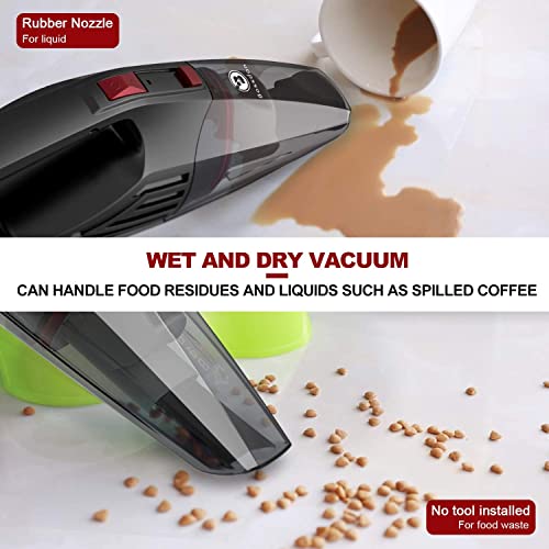 Bossdan Handheld Vacuum, Cordless and Portable Vacuum, 8Kpa Hand Vacuum