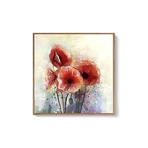 Framed Canvas Wall Art for Living Room, Bedroom Flowers Canvas Prints for Home Decoration Ready to Hang - 24x36 inches - 16x16 inches