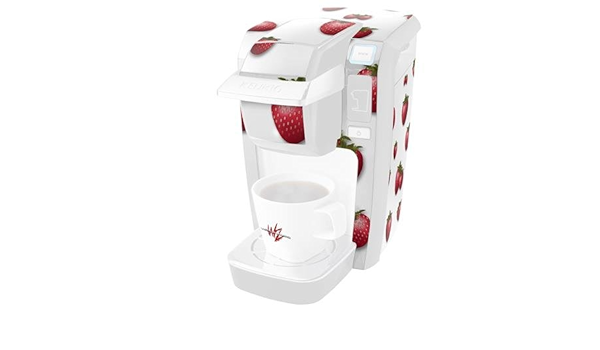 Amazon Com Decal Style Vinyl Skin Compatible With Keurig K10 K15 Mini Plus Coffee Makers Strawberries On White Keurig Not Included Kitchen Dining
