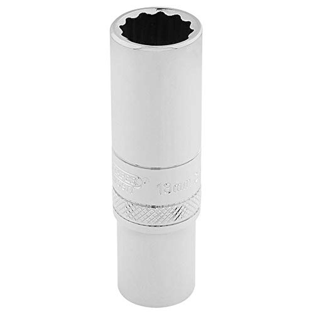 Draper 32822 Metric 3/8-Inch Square Drive Hi-Torq 12-Point Deep 12 mm Socket