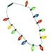 KANGAROO Deluxe Light-Up Christmas Necklace – Flashing Bulb Party Accessory for Ugly Sweater & Holiday Events