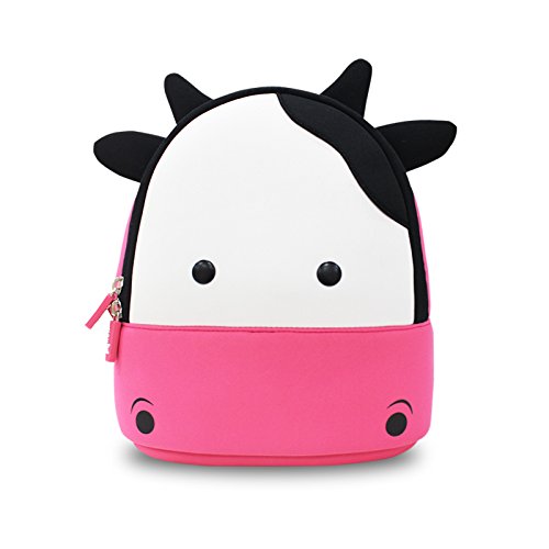 Coavas Toddler Backpack Baby Girls Nursery Bag Kindergarten Pre School Bags, Cute Milk Cow Design