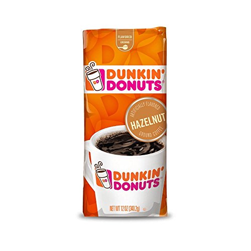 Dunkin' Donuts Hazelnut Flavored Ground Coffee, 12 Ounce