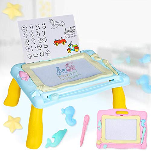 Drawing Board Educational Toy for Kids Writing Painting Graffiti Colorful Magnetic Table Section - Pink
