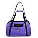 PETTOM Soft-Sided Pet Carrier for Dogs Collapsible Cats Travel Bag Under Seat Airline Approved Tote Fleece Pet Mats Included Escape Proof- M Purple