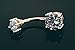 Inspiration Dezigns 14G 3/8 Belly Button Navel Ring Rose Gold 8mm Sparkle Prong Gem