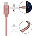 Micro USB Cable Android Charger - Wanshine [3.3 ft] Super-Durable Nylon-Braided Android Charging Cord for Samsung, Kindle, HTC, Nexus, LG, Sony, Xbox, PS4, Smartphones - Rose Gold