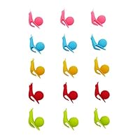 DODOGA Tea Bag Holder for Cup Hanging Tool Cute Snail Cup Markers for Drinks Drink Marker Wine Marker Made of food-grade 100% BPA free Silicone for Hanging Tea Bags, candy colors, 15Pack