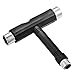 CFIKTE T Skateboard Roller Skate Heavy and T-Tool All in one Screwdriver Socket Multi Functions Skate Tool-Black