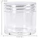 Beauticom 30g/30ml (1 fl. oz.) Double Wall Clear Plastic Leak Proof Jars with Flat Top Lids for Creams, Lotions, Make Up, Powders, Glitters, and more... (Color: Clear, Pieces: 30)