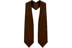 CLERKMANS Unisex Adult 62" Long Plain Graduation Stole Sash