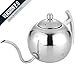 Nati & Home Premium Stainless Steel Pour Over Drip Coffee Kettle - The Original 'Genie' - Built-In Removable Tea Infusion For Tea Coffee Lovers - 1.1 L/4 1/2 Cup
