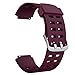 Soft Silicone Smart Watch Bands Replacement Straps Bands(23mm) for YAMAY SW020 ID205 Smart Watch (Purple)