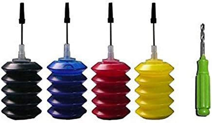 RIGHTINK 4 X 30ml Refill Kit Ink For HP 62 62XL Fits For HP OfficeJet 5740 5742 HP ENVY 7640 5640 5660 7645 5643 5644 5642 5646 Black Cyan Magenta Yellow