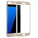 Galaxy S7 Edge Screen Protector, 3D Curved Full Coverage 9H Hardness Glass Film Tempered Free Bubble Anti Scratch Ultra Clear HD Screen Cover for Samsung S7 Edge -Lifetime Replacement (Gold)
