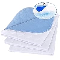 Non-Slip Bed Pads for Incontinence,20"X24" (3 Pack),Waterproof Washable Underpads and Mattress Protectors,Absorbent Incontinence Bed Pads for Children,Kids,Pets