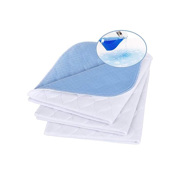 Non-Slip Bed Pads,34"X36" (2 Pack),Waterproof Washable Underpads Mattress Protector,Reusable Highly Absorbency Incontinence Bed Pads for Aldults,Seniors and Pets