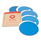6 Inch Adhesive Back (PSA) Auto Body Film Sanding Discs, P800, P1000, P1200, P1500, and P2000 Grits, 10-Pack Assortment