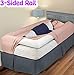3-Sided Bed Rail for Toddler | Soft Foam Bed Bumper for Kids | Protects Your Child from All Sides! | Baby Bed Guard | Child Bed Safety Side Rails with Water Resistant Washable Cover (Twin Size)