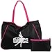 kilofly Girl's Water Resistant Ballet Dance Shoulder Bag Handbag + Beauty Pouch