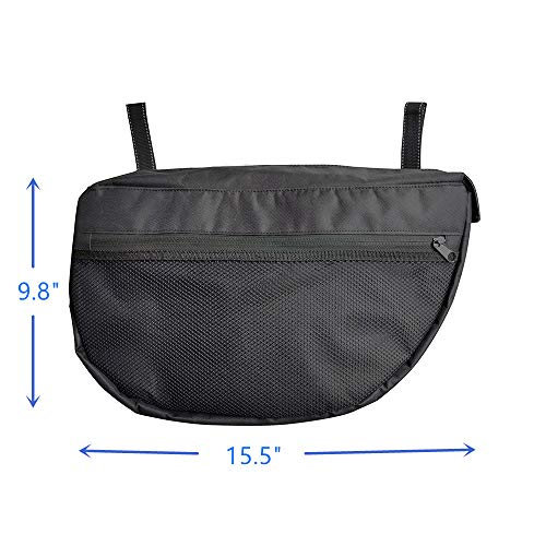 Insulated Stroller Organizer, Side Sling Stroller Saddle Bag, Black