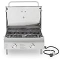 Pit Boss 2-Burner Portable LP Gas Grill, Stainless Steel