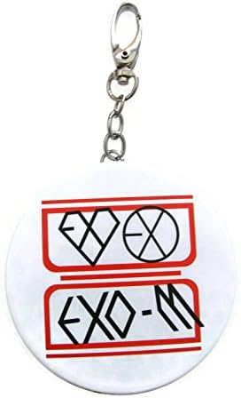 EXO Kpop Portable Mirror Accessories Keychain