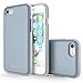 iPhone 8 Case, Molan Cano [Boost] Sliding Card Holder Wallet Case Dual Layer PU Cover with 2 Card Slots for Apple iPhone 8 and iPhone 7 - Light Blue