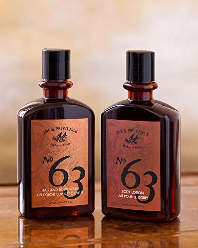No. 63 Men's Shower Gel, Aromatic, Warm, Spicy Masculine Fragrance, Enriched With Natural & Repairin - //coolthings.us