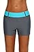 Aleumdr Womens Color Block Waistband Swim Board Shorts Plus Size S - XXXL