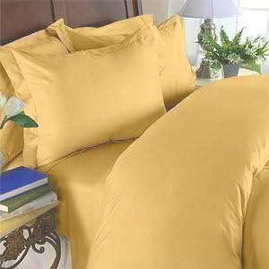 1000 Thread Count Three (3) Piece California King Size Gold Solid Duvet Cover Set, 100% Egyptian Cotton, Premium Hotel Quality