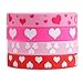 Moon Boat 52PCS Valentine’s Day Heart Rubber Wristband Bracelets - Party Favors Gifts Supplies
