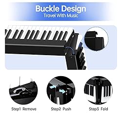TERENCE Folding Piano Keyboard, 88 Keys Full Size